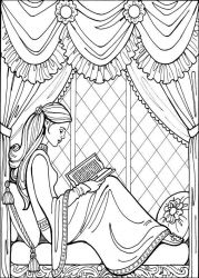 plansa de colorat printesa leonora #9