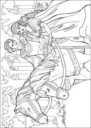 plansa de colorat printesa leonora #11