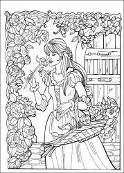 plansa de colorat printesa leonora #12