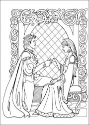 plansa de colorat printesa leonora #16