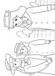 plansa de colorat printesa sarah #2