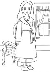 plansa de colorat printesa sarah #11