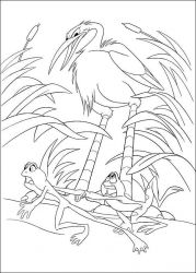 plansa de colorat printesa si broasca #8