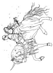 plansa de colorat printesele disney #3