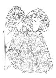 plansa de colorat printesele disney #2