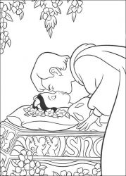 plansa de colorat printesele disney #10