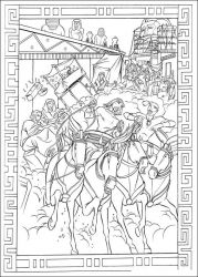 plansa de colorat printul egiptului #2