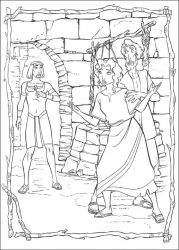 plansa de colorat printul egiptului #7