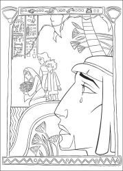 plansa de colorat printul egiptului #9