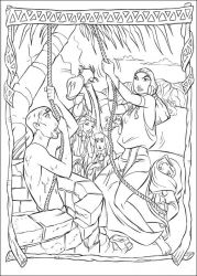plansa de colorat printul egiptului #16