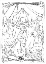 plansa de colorat printul egiptului #17