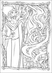 plansa de colorat printul egiptului #18