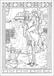 plansa de colorat printul egiptului #19