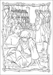 plansa de colorat printul egiptului #21