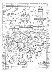 plansa de colorat printul egiptului #5