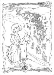 plansa de colorat printul egiptului #6