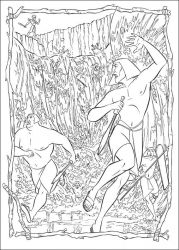 plansa de colorat printul egiptului #8