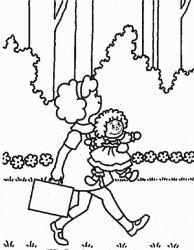 plansa de colorat raggedy ann and andy #3