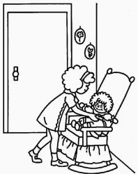 plansa de colorat raggedy ann and andy #4