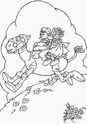 plansa de colorat raggedy ann and andy #14