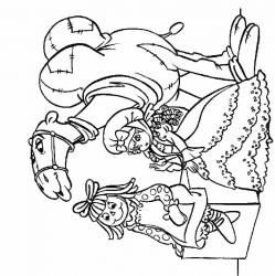 plansa de colorat raggedy ann and andy #17