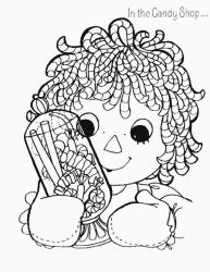plansa de colorat raggedy ann and andy #18