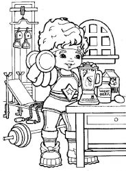 plansa de colorat rainbow brite #2