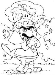 plansa de colorat rainbow brite #11