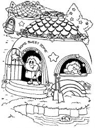 plansa de colorat rainbow brite #21