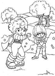 plansa de colorat rainbow brite #20