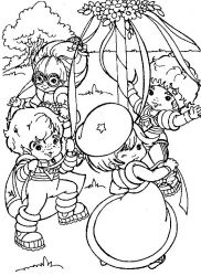 plansa de colorat rainbow brite #1