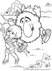 plansa de colorat rainbow brite #2