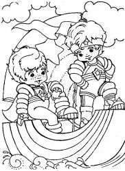 plansa de colorat rainbow brite #3
