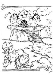 plansa de colorat rainbow brite #10