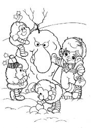 plansa de colorat rainbow brite #16