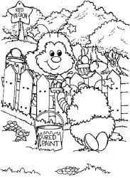 plansa de colorat rainbow brite #2