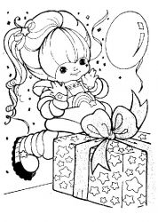 plansa de colorat rainbow brite #13