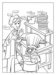 plansa de colorat ratatouille #4