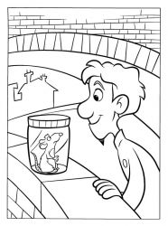 plansa de colorat ratatouille #8