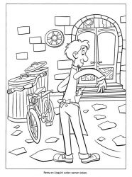 plansa de colorat ratatouille #9