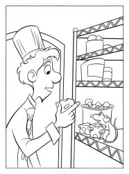 plansa de colorat ratatouille #10