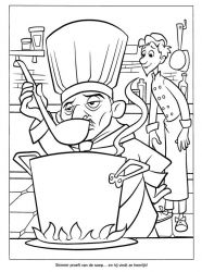 plansa de colorat ratatouille #14