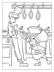 plansa de colorat ratatouille #15