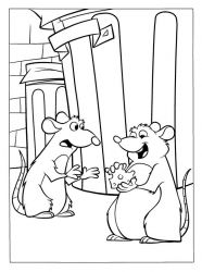 plansa de colorat ratatouille #16