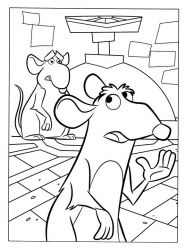 plansa de colorat ratatouille #17