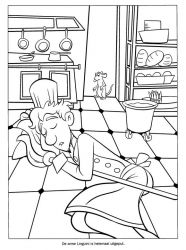 plansa de colorat ratatouille #18