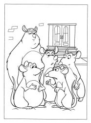 plansa de colorat ratatouille #21