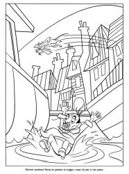 plansa de colorat ratatouille #1