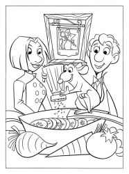 plansa de colorat ratatouille #5