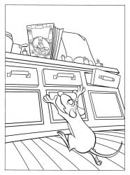 plansa de colorat ratatouille #9